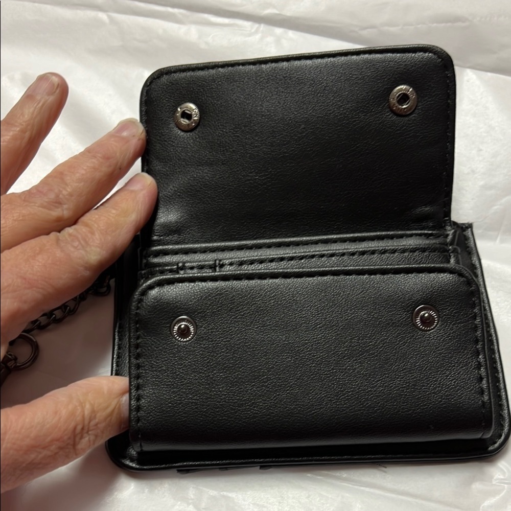 NWT PU leather Black Wallet - Picture 3 of 6